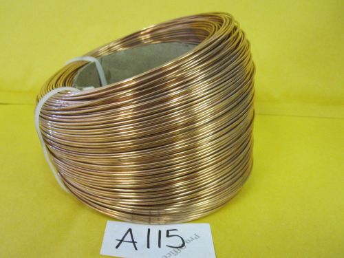 15 AWG Gauge Magnetic 1.45mm thick Copper Plated Steel Wire 5lb Spool Annealed
