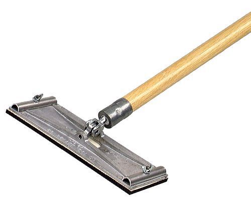Hand tool drywall pole sander with polished aluminum swivel head/wooden handle for sale