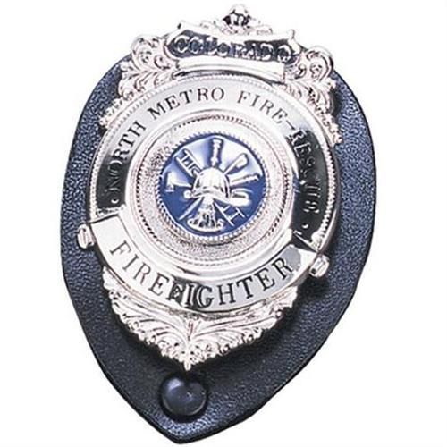 Strong Leather 71220-0002 Black Clip-On Shield 2.5&#034; x 3.5&#034; Badge Holder