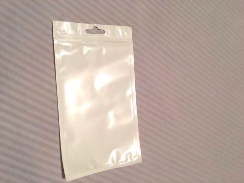 140 9cm X 15cm White Clear Zip Lock Plastic Bag/ Pocuhes. Transparent