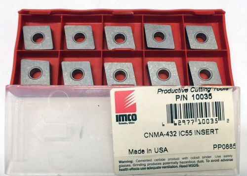 CARBIDE  INSERTS      CNMA-432      GRADE  IC55       PACK OF 10