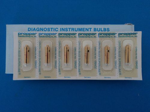 Box Of (6) 3.5 Volts Ophthalmic - Ophthalmoscope Direct Superlume L38 - 199402