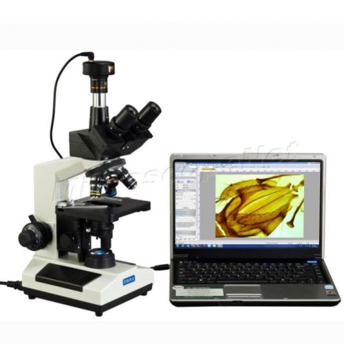 5mp digital trinocular laboratory led 40x-1600x microscope windows/mac os/linux for sale
