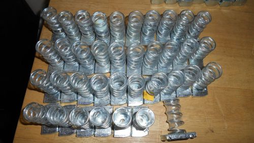 37 new fastenal 1/4 channel nut w/ spring 1/4&#034;-20 springnut  (37pc) for sale