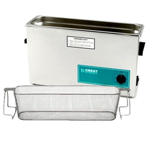 Crest CP1200T Ultrasonic Cleaner with Mesh Basket-Analog Timer