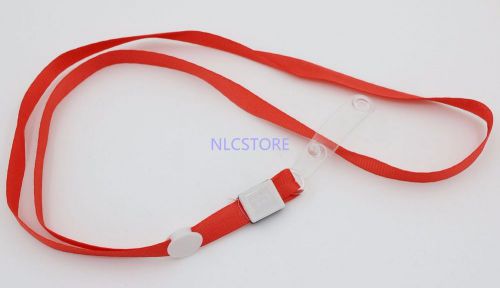 20pcs  29&#034;  red lanyard neck strap  for id badge holder pull reel belt clip for sale