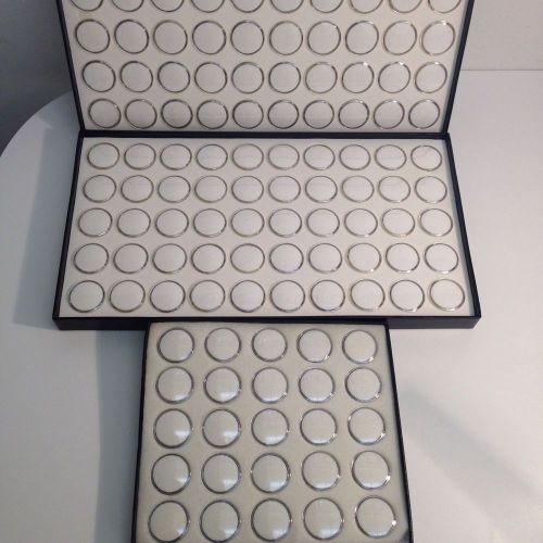 3  Storage Display boxes - 225 units  Gem  capsule holders In foam
