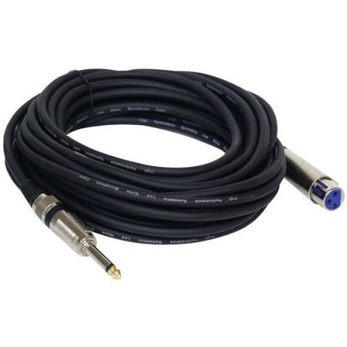 Pyle Pro PPMJL30 Microphone Cable XLR .25&#034; Male To Female 30&#039;