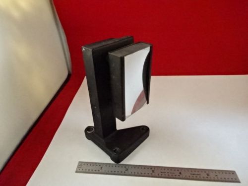 OPTICAL MOUNTED CONCAVE MIRROR [dirty] LASER OPTICS AS IS #AG-09