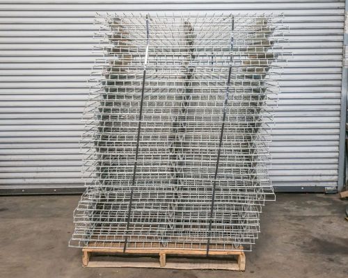 Pallet Rack Racking Wire Deck Decking Warehouse Storage 45&#034; x 46&#034; Lot of 36 pcs