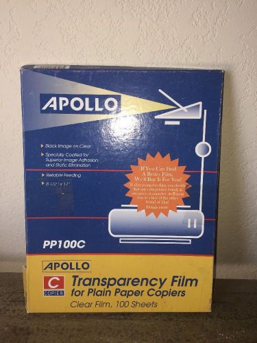 Apollo transparency Film for Plain Paper Copiers PP100C 54 Sheets Office