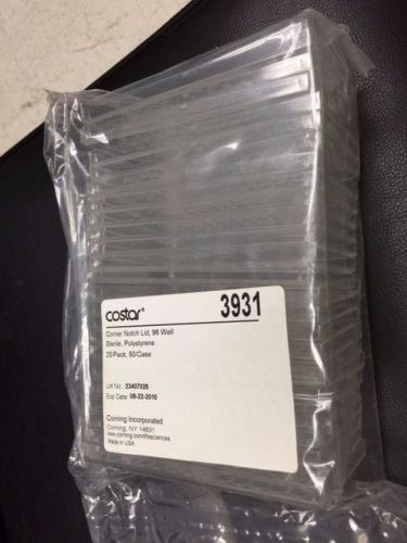 Costar Corning 3931 96 Well Microplate Low Evaporation Lid with Corner Notch,