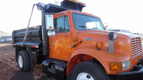 2001 international 4900 dump truck plow ready auto (stock #5021) for sale