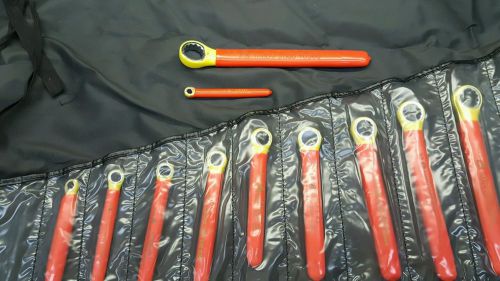 Certified Insulated Products CIP 10372 1000V 11-pc Box End Wrench Set, 1/4-7/8&#034;