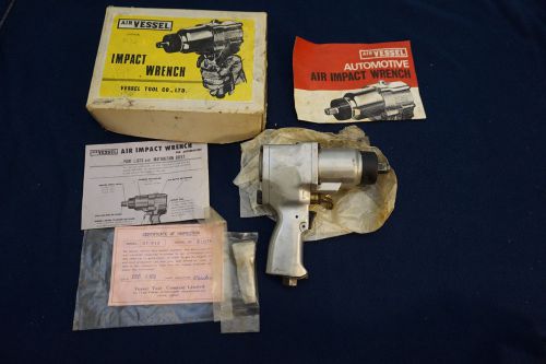 Vessel tool co. air vessel pneumatic impact wrench gt-p12 - original box - rare for sale