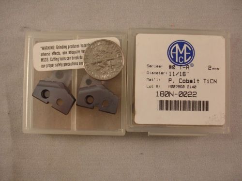 0# T-A 11/16&#034;  AMEC P. COBALT Allied Spade Drill Inserts (2pcs) New&amp;Original