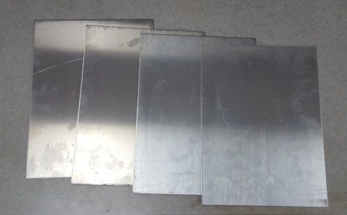 4 pieces 1/8&#034; Aluminum sheet 5052 scrap drop 9&#034; x 12&#034;