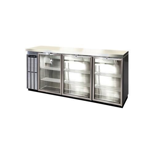 Continental refrigerator bbc79s-ss-gd back bar cabinet, refrigerated for sale