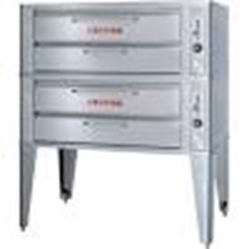 Blodgett 961P DOUBLE Pizza Oven deck-type Gas 42&#034;W x 32&#034;D deck interior (2)...