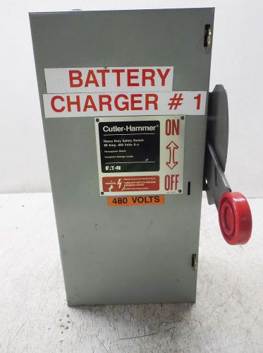 CUTLER HAMMER 60 AMP SAFETY SWITCH 600 VAC (USED)