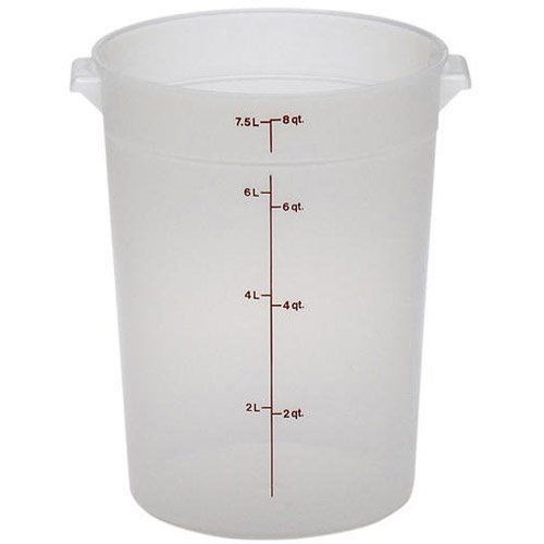 Cambro (RFS8PP190) 8 qt Round Polypropylene Food Storage Container - Camwear