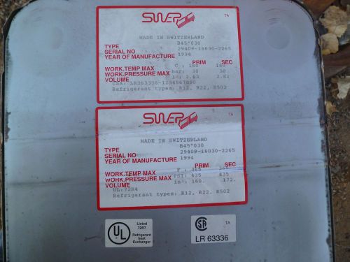 SWEP  Heat Exchanger Refrigerant Oil Cooler