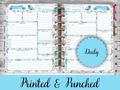 Daily planner inserts - Day on one page - for Classic MAMBI Happy Planner