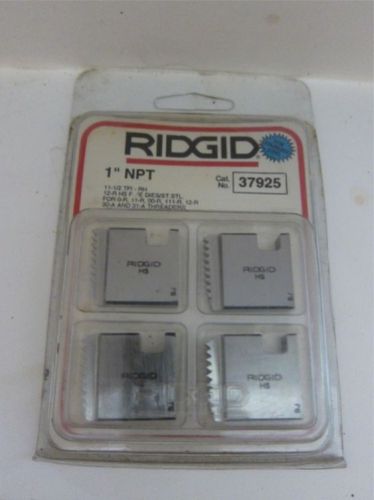 Genuine Ridgid 37925 1&#034; 12R NPT High Speed Threading Dies 