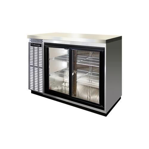 Continental refrigerator bbc50-ss-sgd back bar cabinet, refrigerated for sale