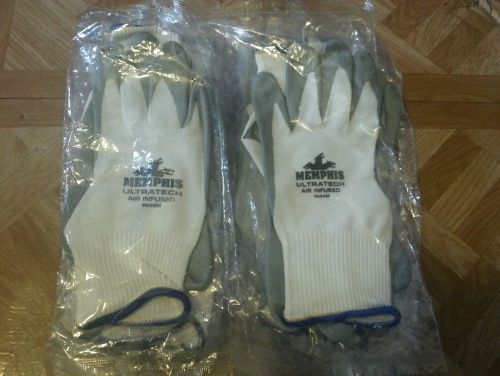MEMPHIS ULTRATECH AIR INFUSED 9694M GLOVES 10 PAIR.