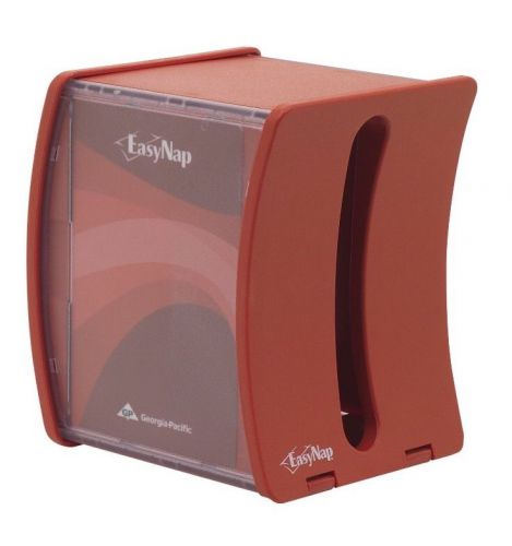 Georgia-pacific 54522 napkin dispenser, red, counter top, lot of 6 for sale