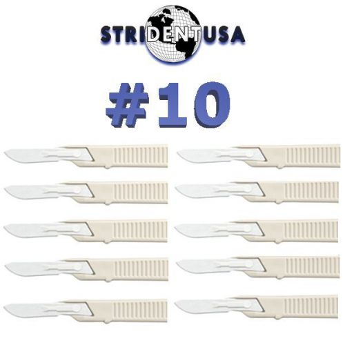 10 DISPOSABLE SCALPEL STERILE  #10  QTY