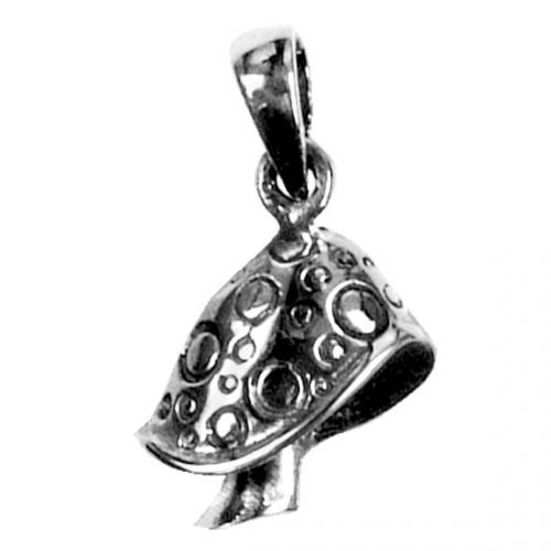 Mushroom - Pendant Necklace Sterling Silver Jewelry