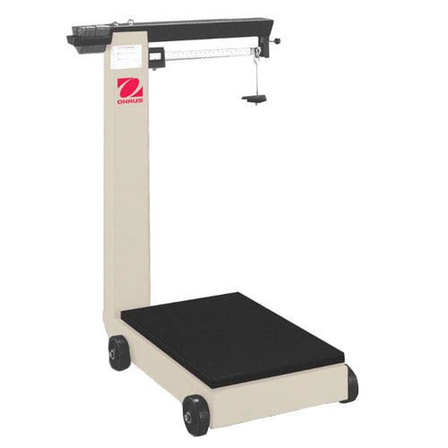 Ohaus d500m mobile floor beam scale 1,000lb capacity, 8oz read, 19.25 x 28.13 in for sale