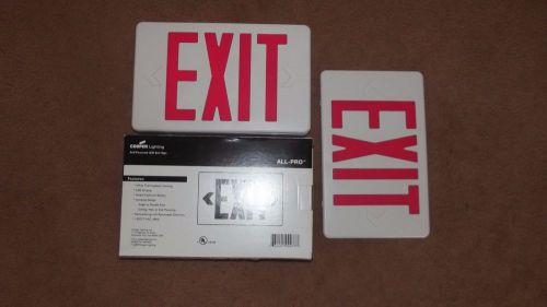 1 AP70R Electric (120V w/ Battery Backup) Cooper All Pro Exit Sign