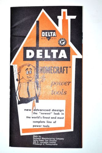 Delta homecraft power tools pocket catalog #rr894 saw jointer drill press lathe for sale