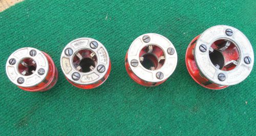 RIDGID PIPE THREADERS  1&#034;,  3/4&#034;,  1/2&#034;  AND 1/4&#034;