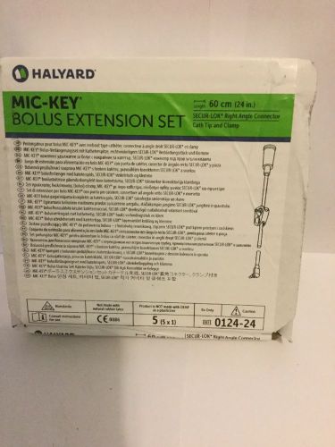 Halyard Mic-Key Bolus Extension Set 5 Pcs Exp 12/2018