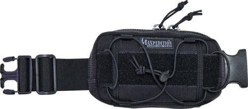 Maxpedition mx8001b janus extension pocket black main opening: 8&#034; x 4&#034; x 1.5&#034; for sale