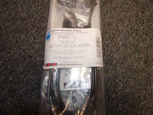 ANTENNA SPECIALISTS APD873.3T ON GLASS GAIN CELLULAR ANTENNA-NEW