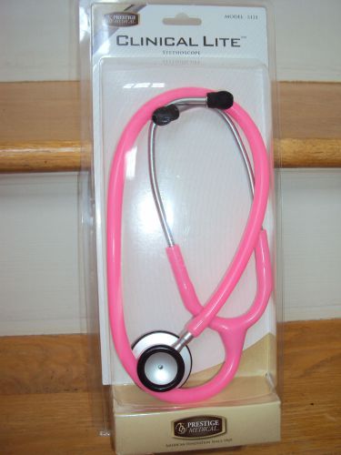 Prestige Medical Clinical Lite Hot Pink Stethoscope Model S121 -Unused Condition