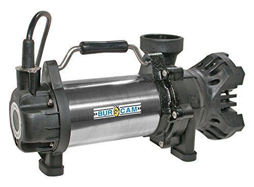 Burcam 1/2 HP Submersible Waterfall Pump Continuous Duty 115V 300910
