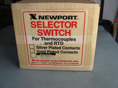 Newport gold oswgt-40-pg/n thermocouple selector switch 2 pole 24 contacts for sale