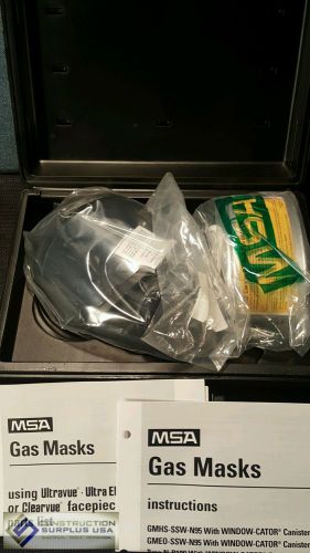 MSA GMD-C-N95 Gas Mask and Canister Chin Type     77577