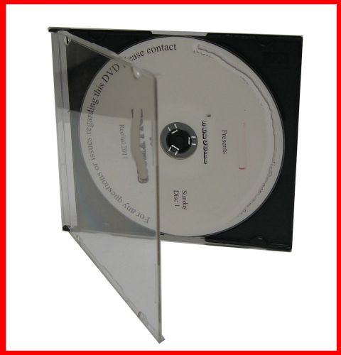 5.2mm Single CD Slim Jewel Case W Black Tray 50 Pk Maxi Case CANADA n USA