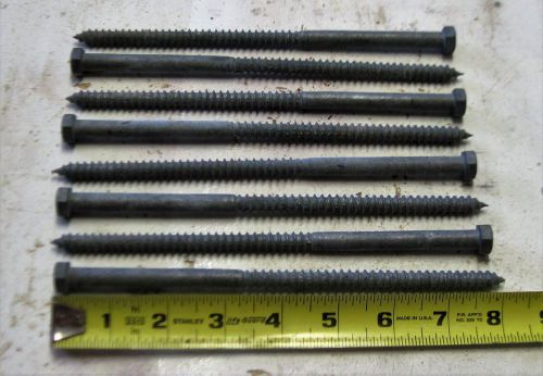 8&#034; Galvanized Lag Bolts