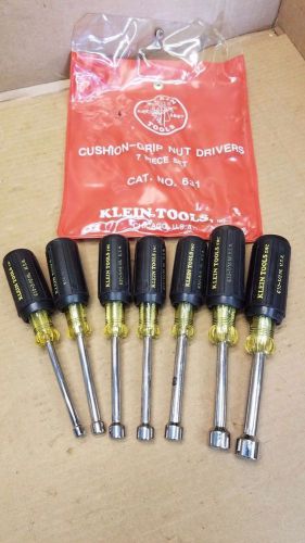 Klein tools 631 cushion-grip nut-driver set 7 pcs for sale