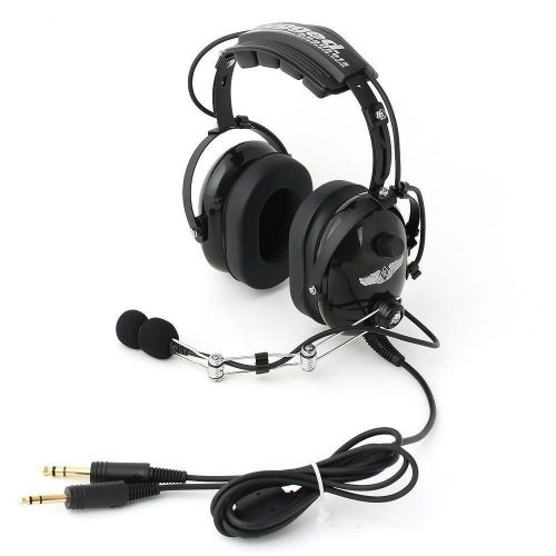 Rugged air ra200 black general aviation pilot headset for sale