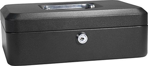 Barska 10-inch cash box with key lock for sale