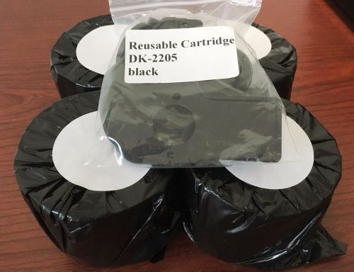 4 Rolls of Brother DK- 2205 DK2205 Compatible labels with One Reusable Cartridge